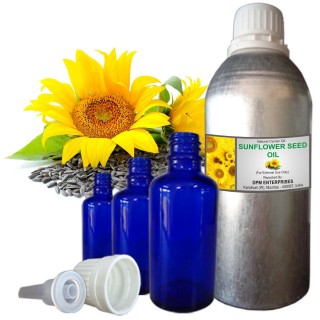 SUNFLOWER SEED OIL, Helianthus Annus, 100% Pure & Natural Carrier Oil